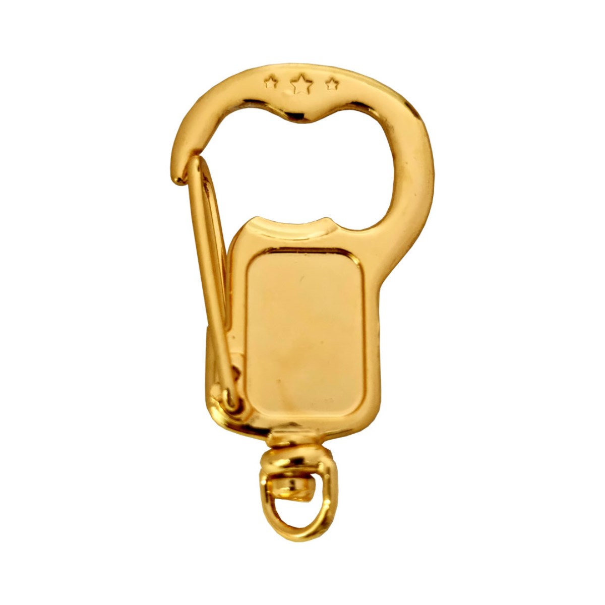 Chaveiro Mosquetão Abridor Ouro