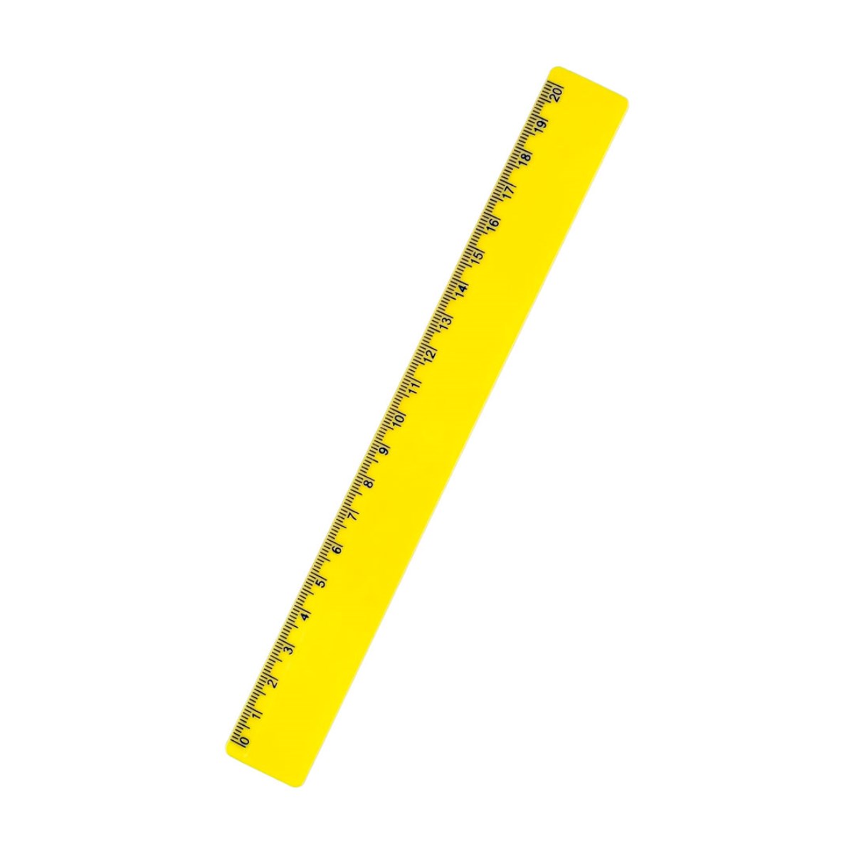Régua Plástica Amarela 20cm