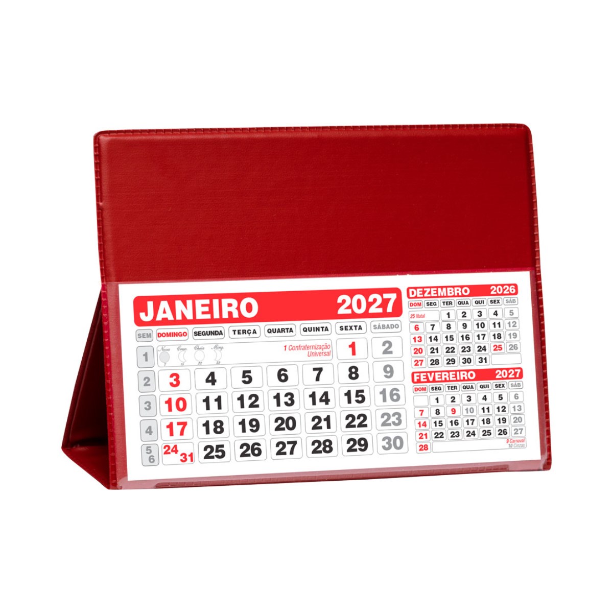 Calendário de Mesa Pequeno 100 Peças