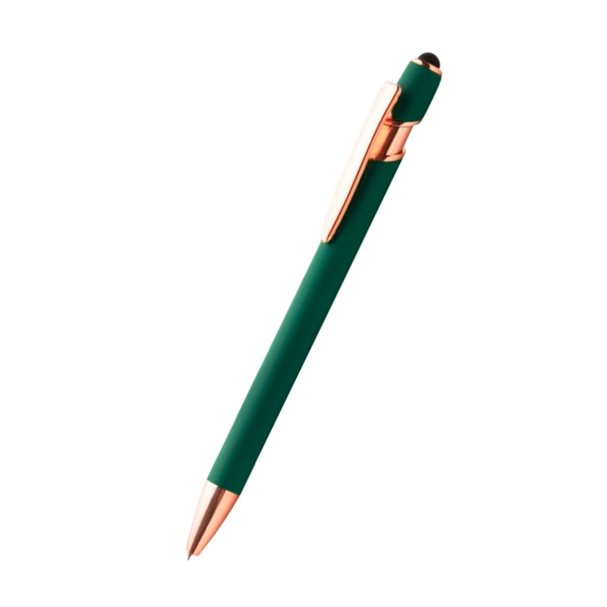 Caneta Metal c/ Touch Verde com Detalhes Dourado
