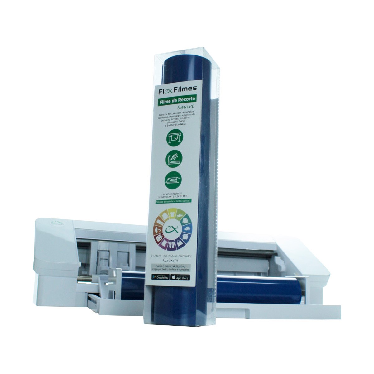 Filme de Recorte Flex Filmes Smart Azul Medio