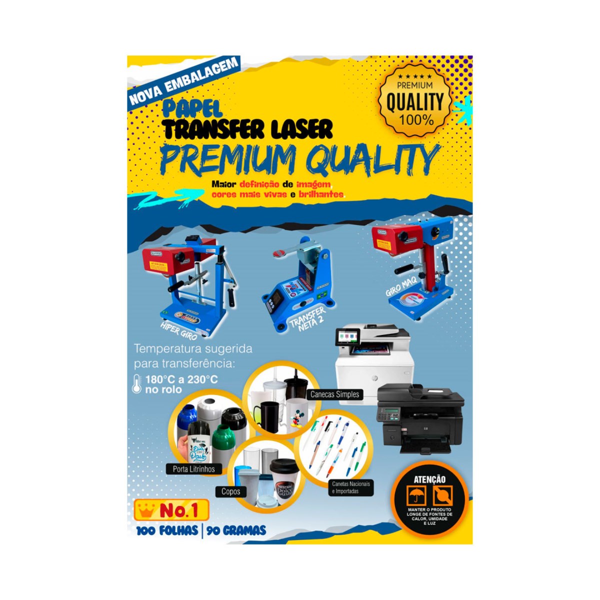 Papel Transfer Laser Premium Quality
