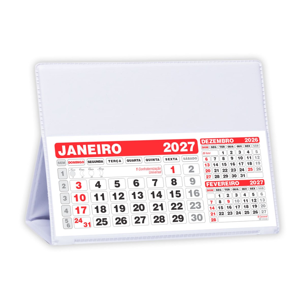 Calendário de Mesa Grande 100 Peças