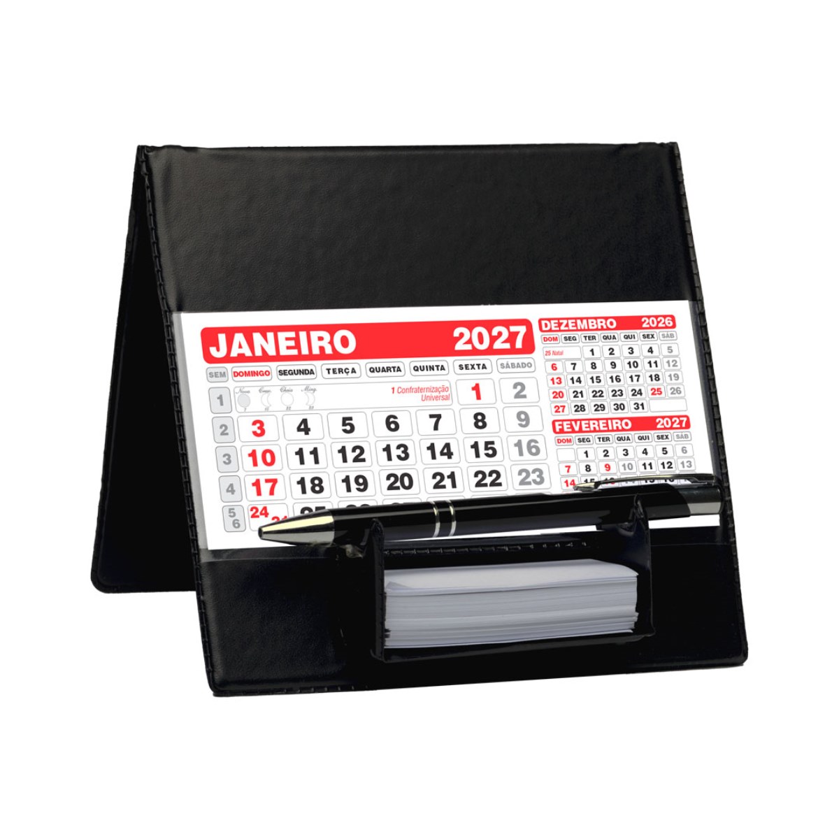 Calendário de Mesa Com Suporte para Rascunho 100 Peças
