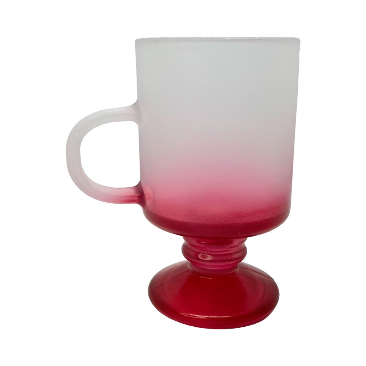 Taça de Vidro Jateada Fundo Vermelho Sublimática 350ml