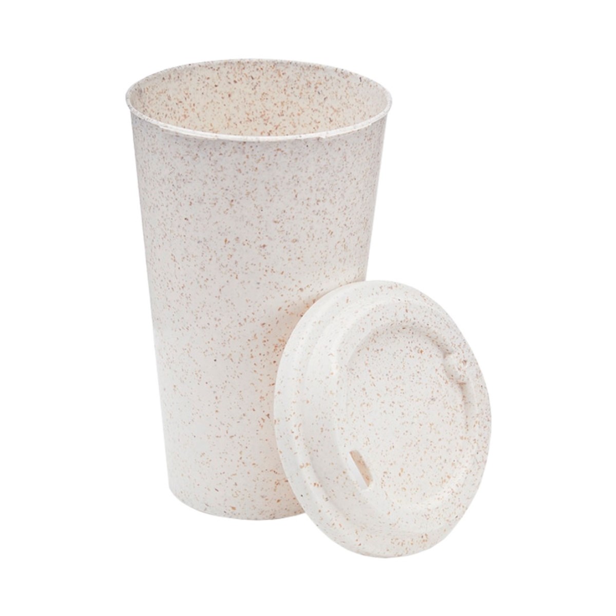 Copo de Café Fibra de Arroz com Tampa Rosqueável