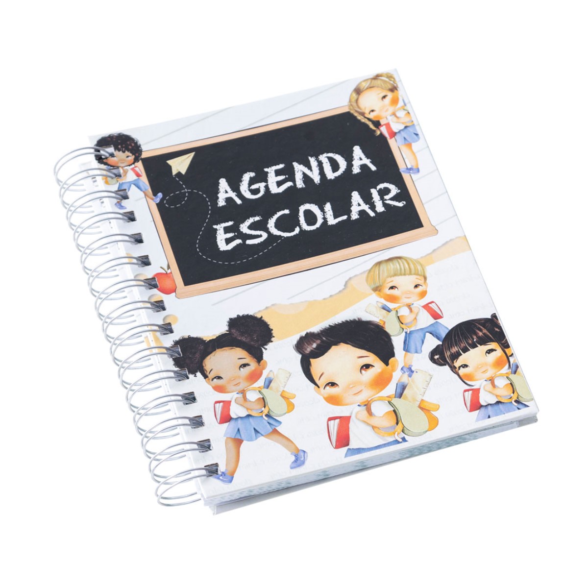 Agenda Wire-o Escolar Capa Fantasia com Laminação Brilho
