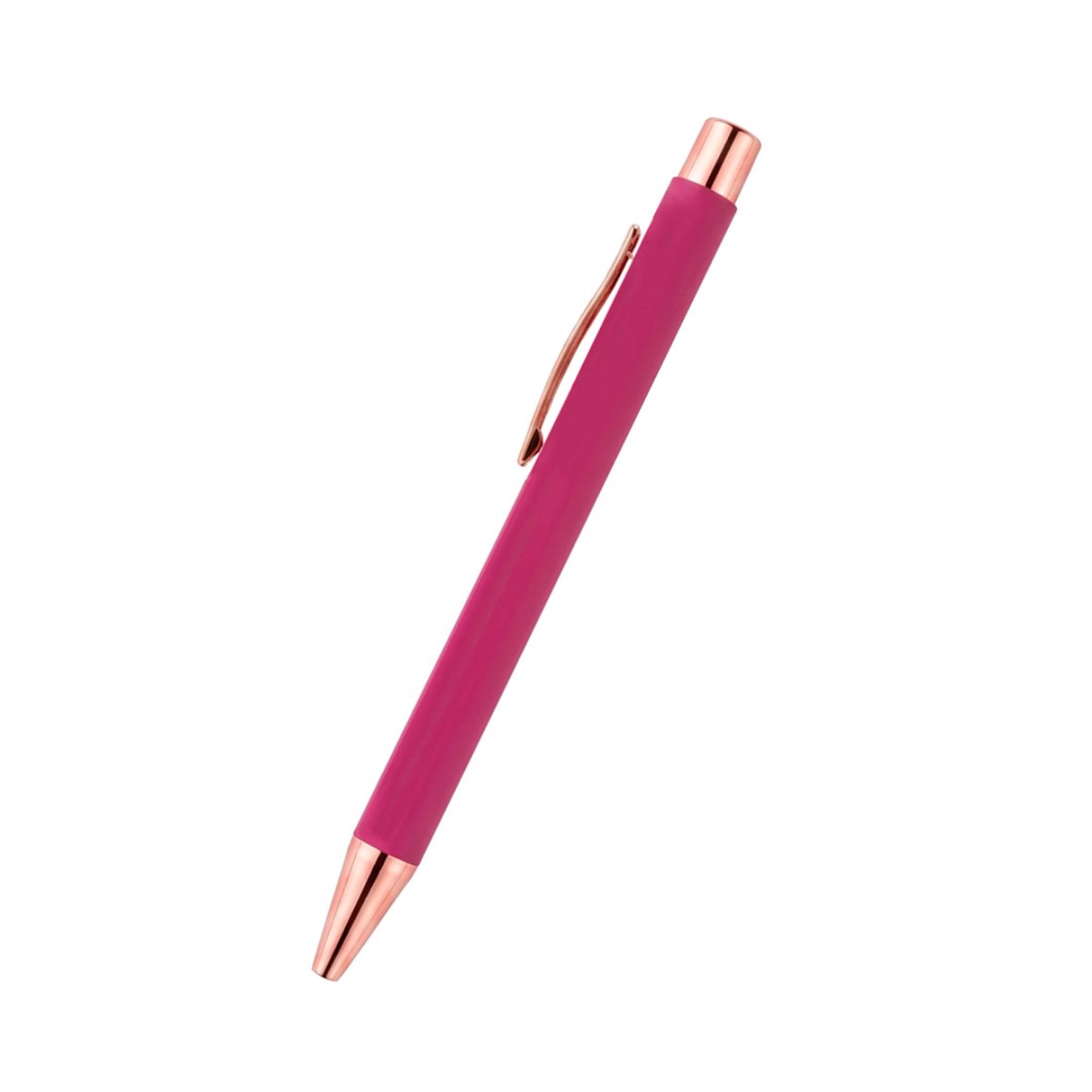 Caneta de Metal Pink Esferográfica Retrátil 1.0mm