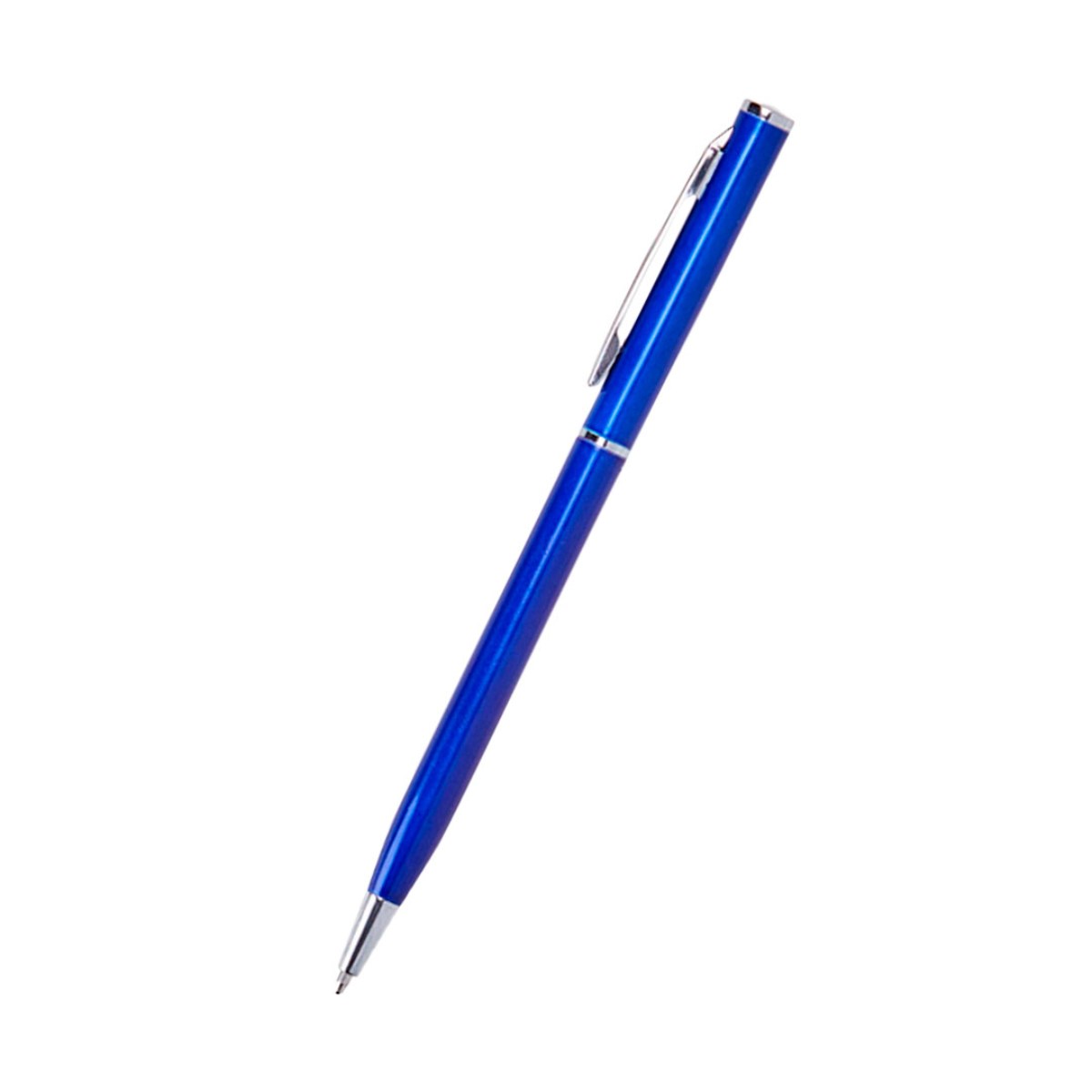 Caneta de Metal AZUL ESCURO 1.0mm com Acionamento por Rotação