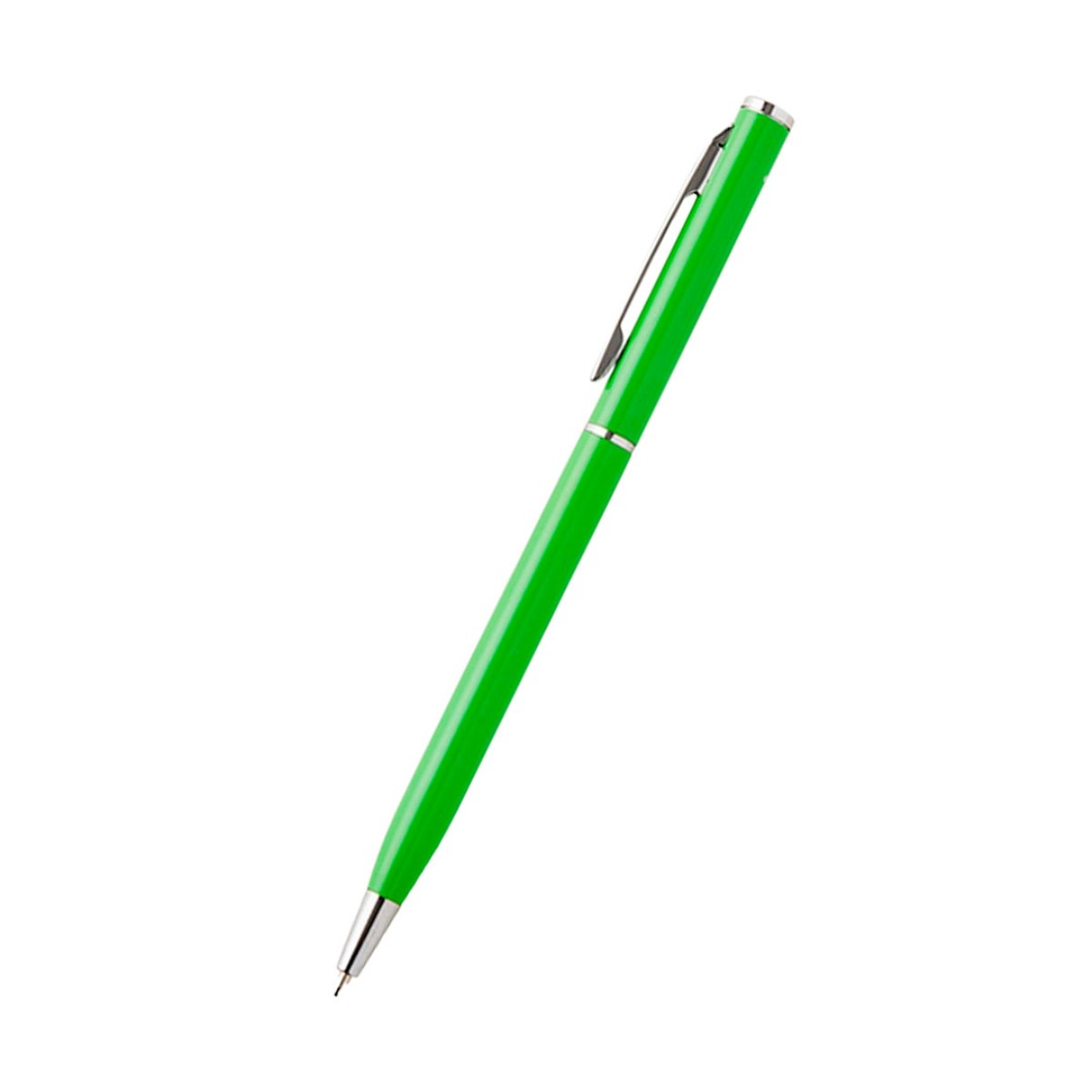Caneta de Metal VERDE 1.0mm com Acionamento por Rotação