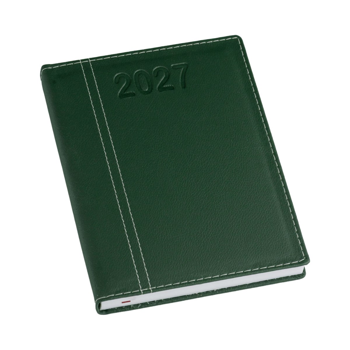 Agenda Lisa Verde com Costura