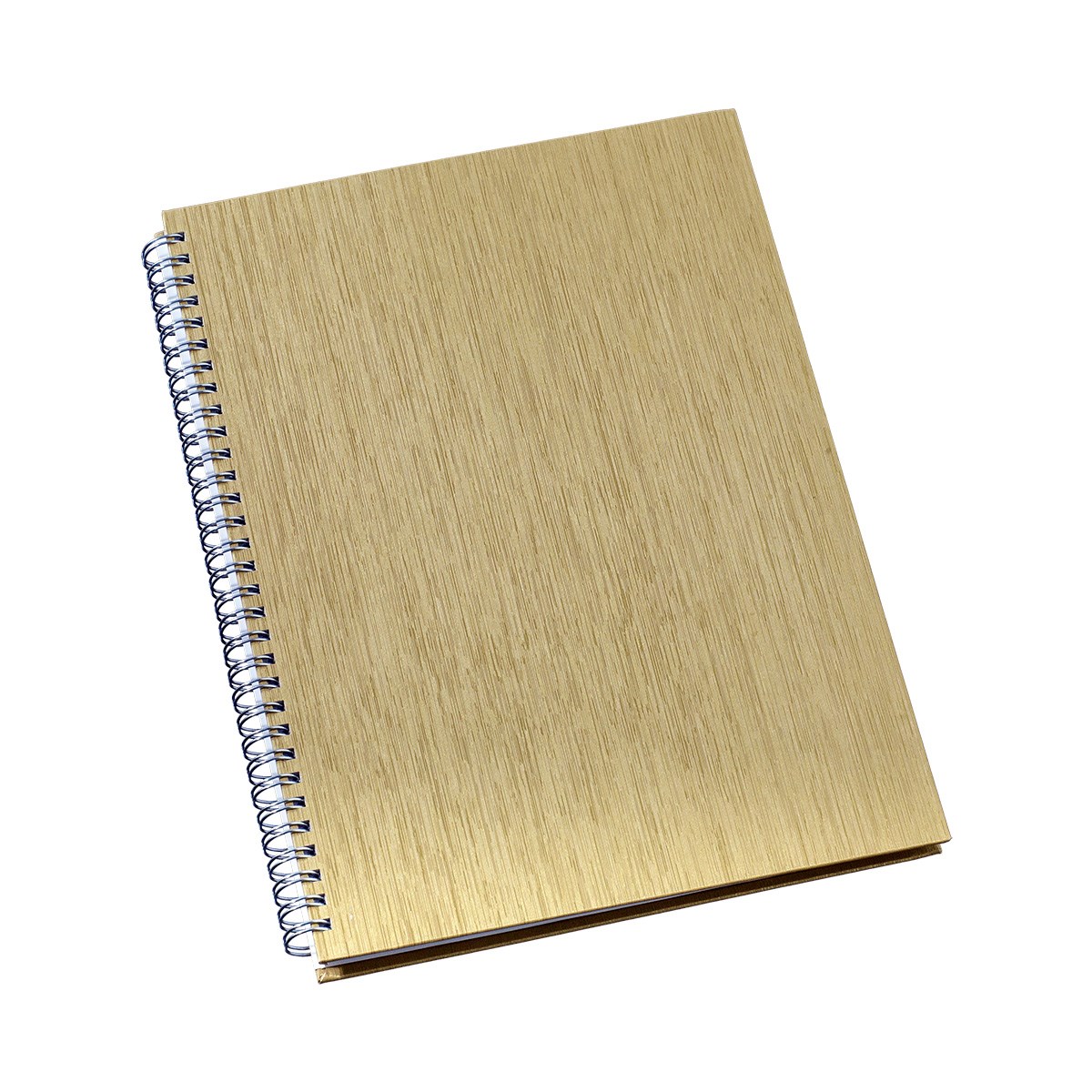 Caderno de Negócios Pequeno Capa Metalizada Ouro