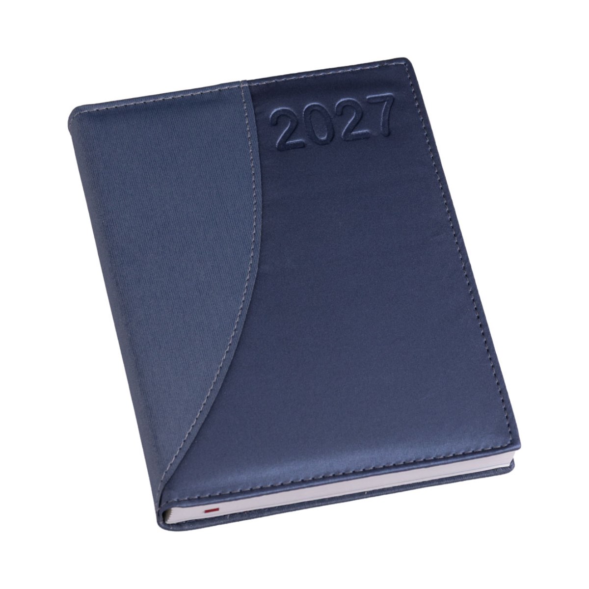 Agenda Metalizada Azul com Azul