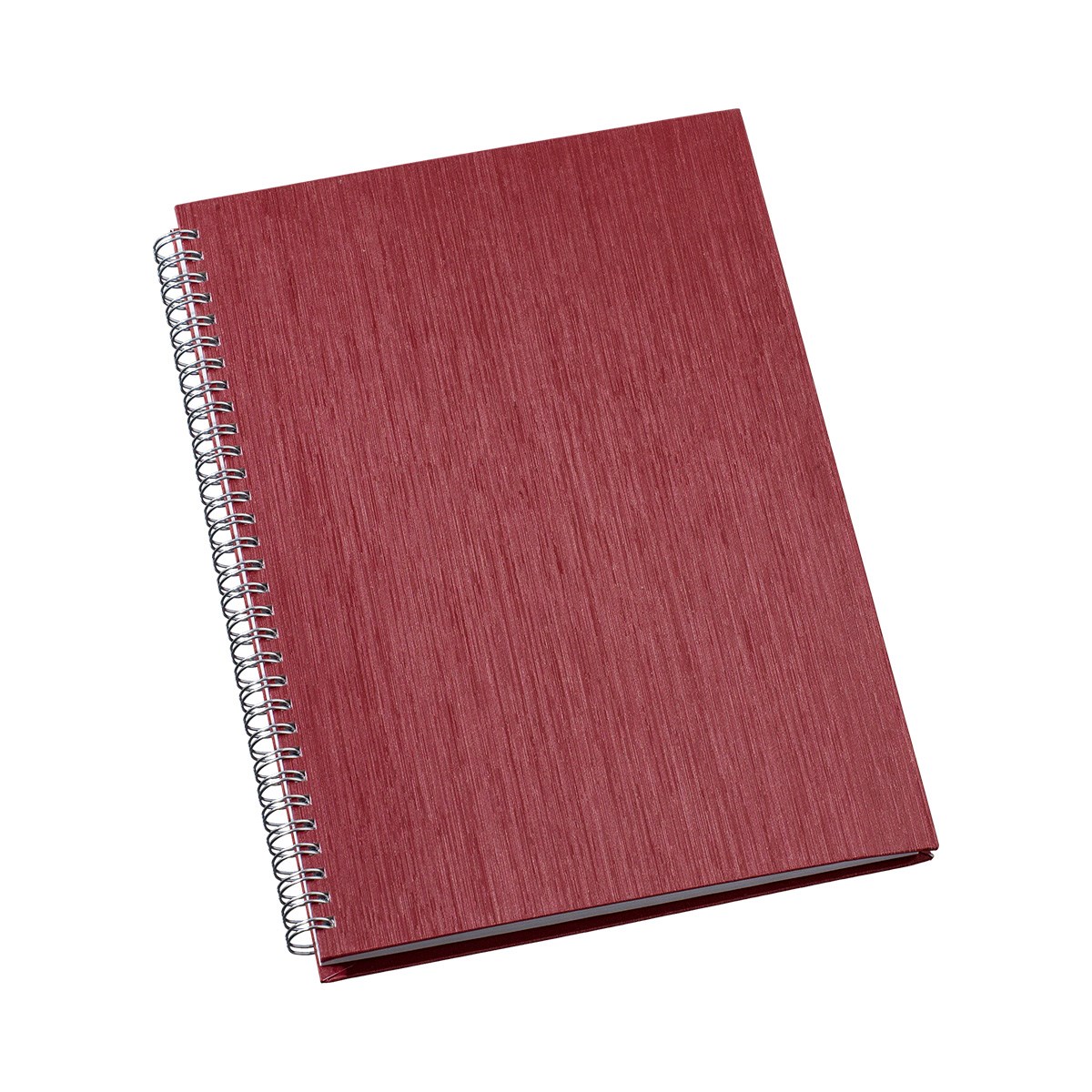 Caderno de Negócios Grande Capa Metalizada Vermelho