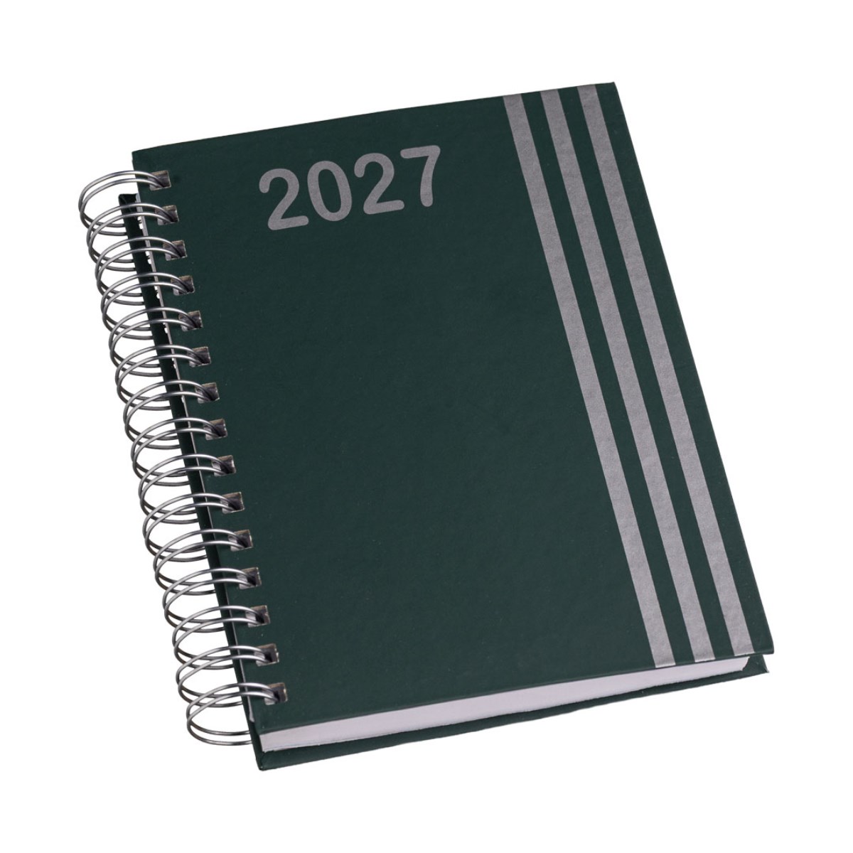Agenda Wire-o Capa Premium com Faixa Verde com Ano