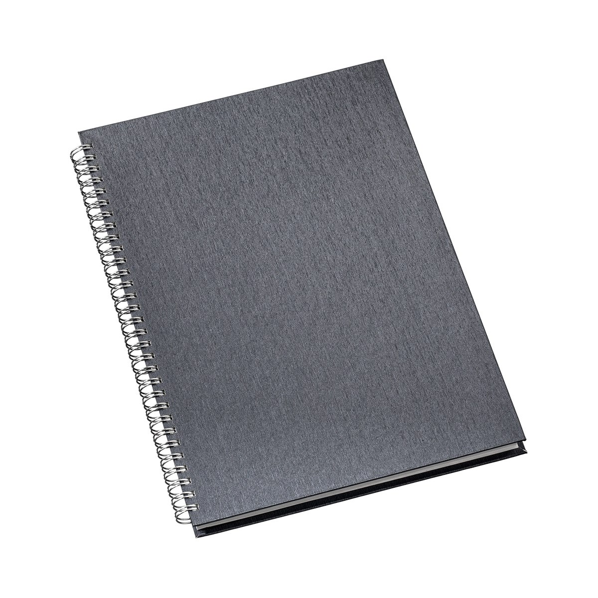 Caderno de Negócios Pequeno Capa Metalizada Grafite