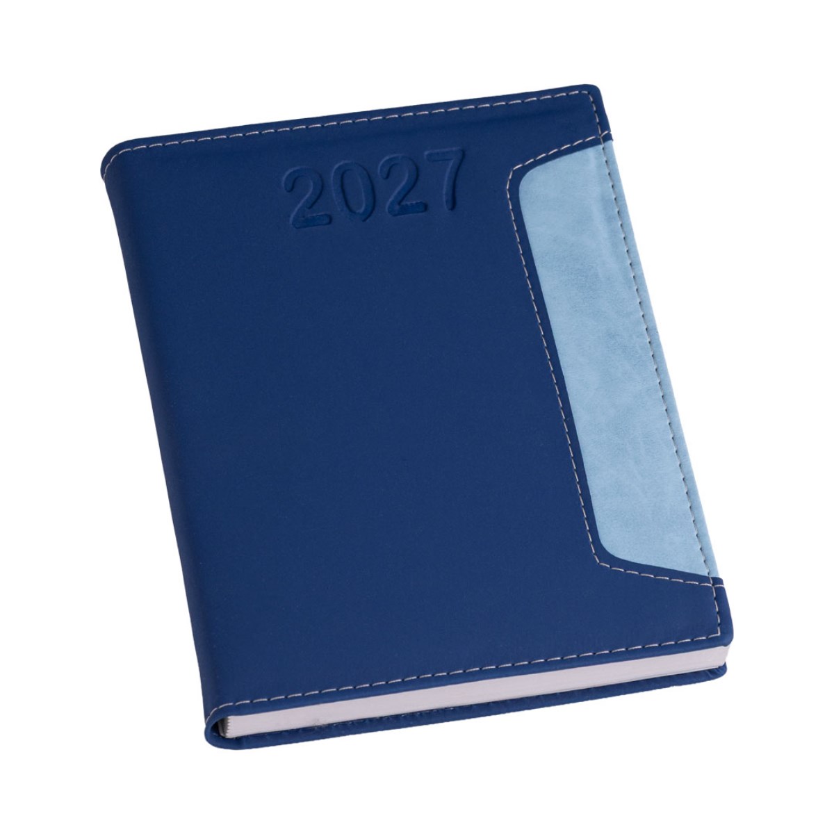 Agenda Estampada Azul Vertical 