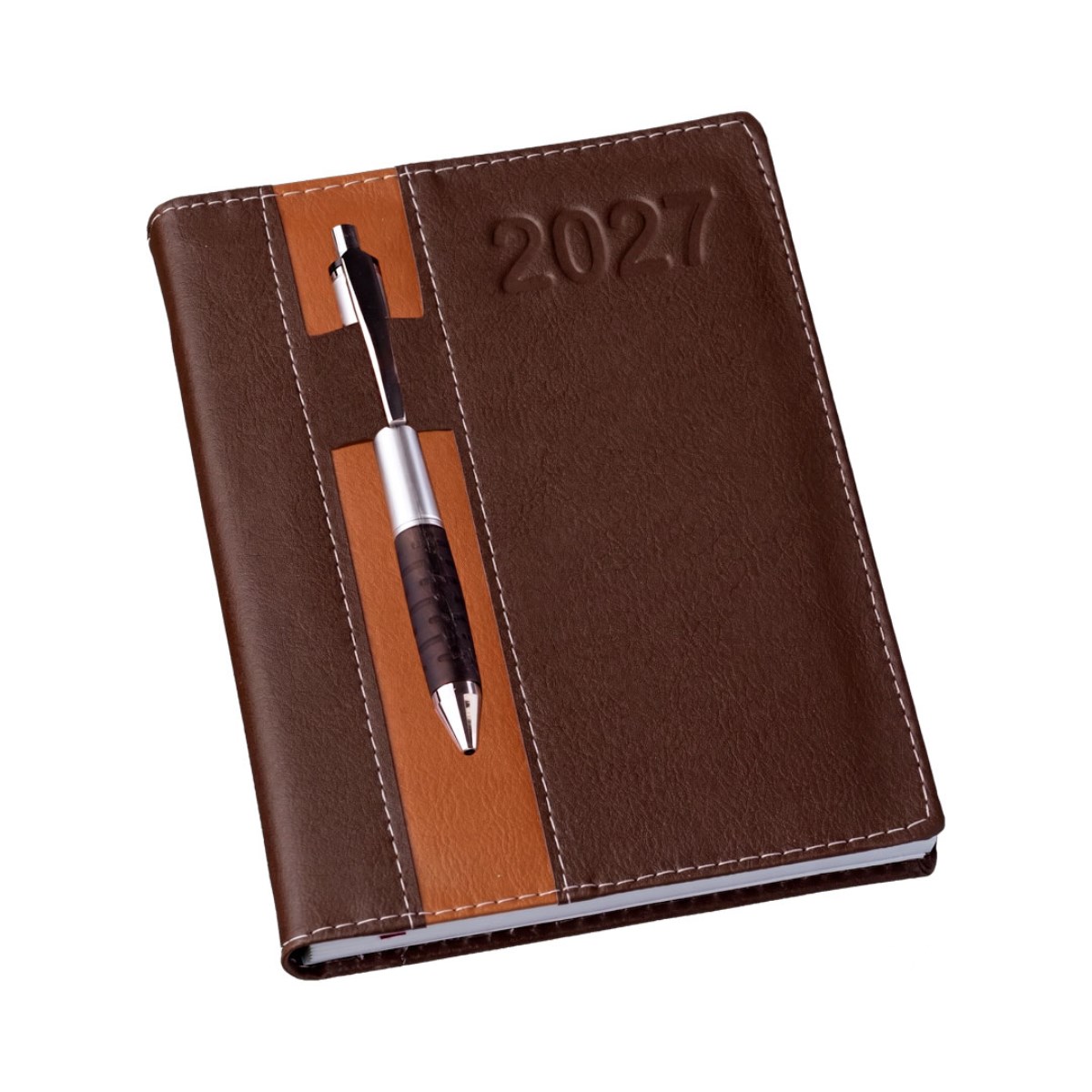Agenda Vertical Marrom