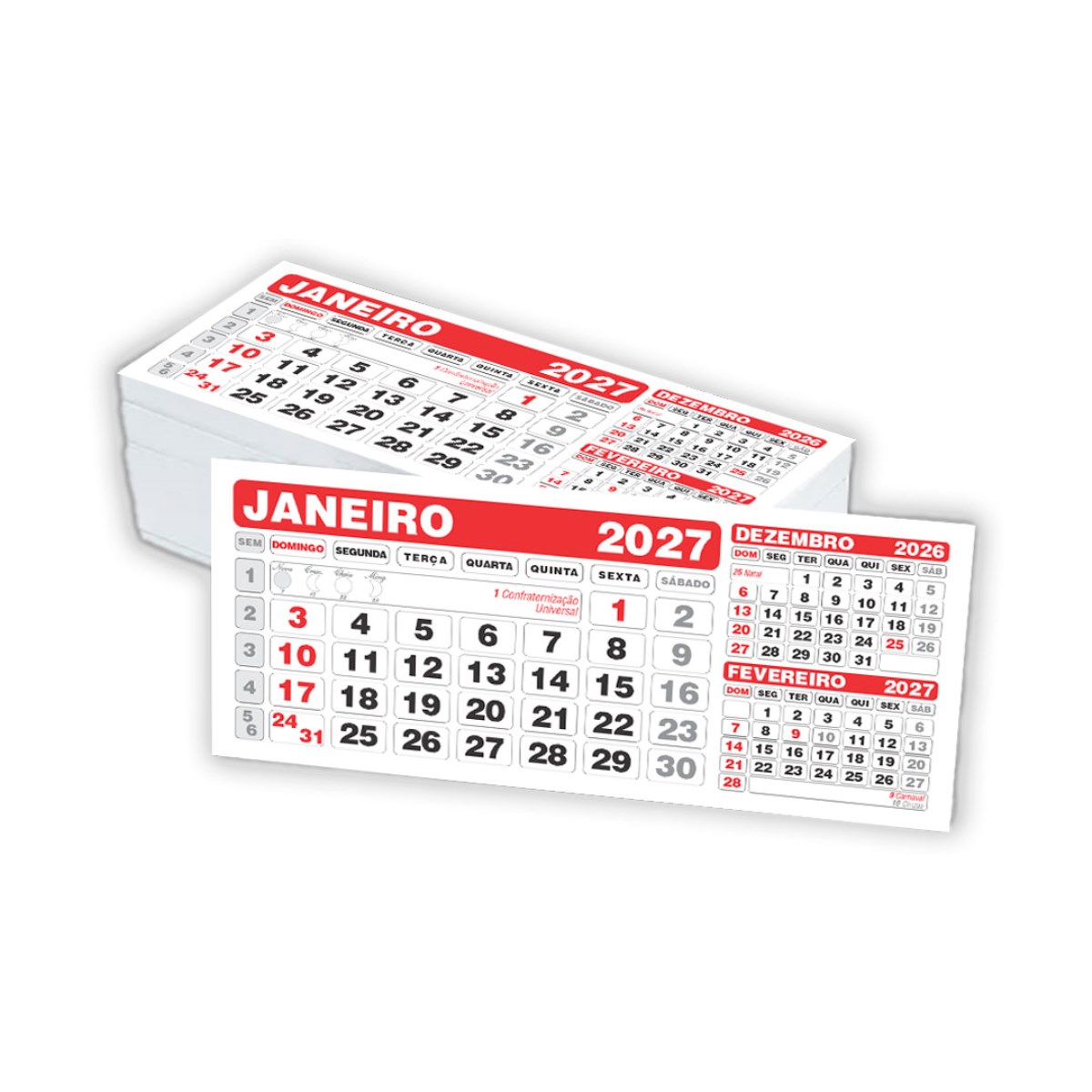 Refil Calendário de Mesa Pequeno (100 jogos)