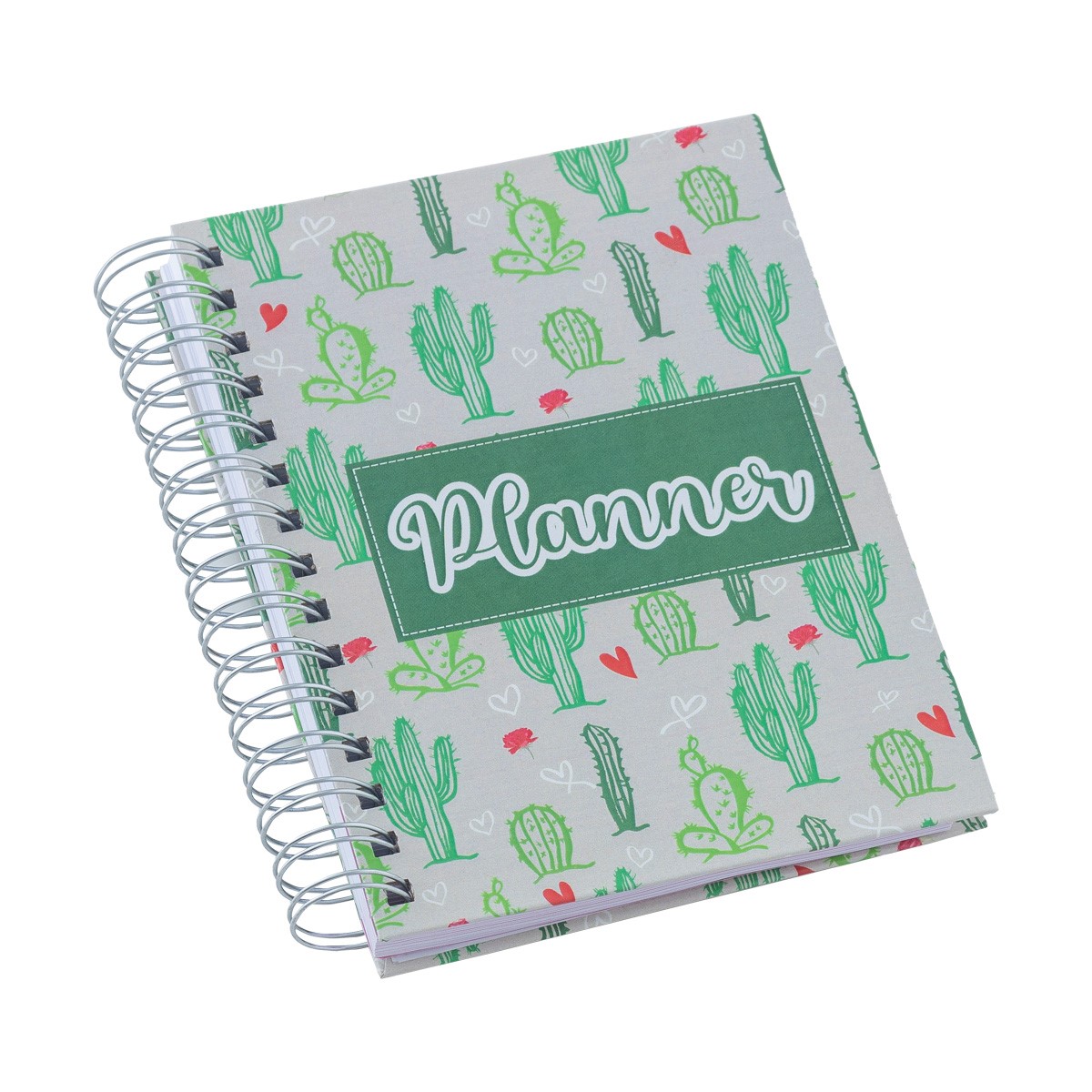 Planner Feminino Capa Estampada Cacto