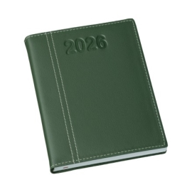 >Agenda Lisa Verde com Costura