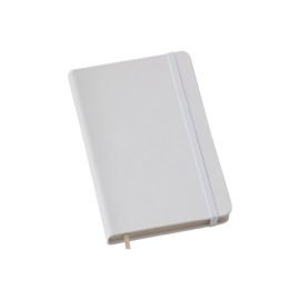 Caderneta Pequena tipo MOLESKINE Branco com Pauta - LG3684 BRANCO
