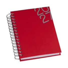 Agenda Wire-o Capa Premium Vermelha com Ano - LG3459