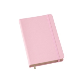 Caderneta Pequena tipo MOLESKINE Rosa sem Pauta - LG3680 ROSA