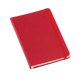 >Caderneta tipo MOLESKINE Vermelha sem Pauta