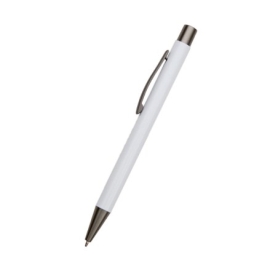 Caneta de Metal BRANCA 1.0mm com Acionamento por Clique - 8267 BRANCA