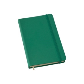 Caderneta Pequena tipo MOLESKINE Verde sem Pauta - LG3681 VERDE