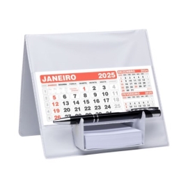 Calendário de Mesa Com Suporte para Rascunho 100 Peças - 49L Branco