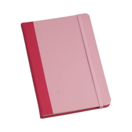 Caderneta Grande tipo MOLESKINE capa c/ Recorte Pink | Rosa Bebê sem Pauta - LG3733