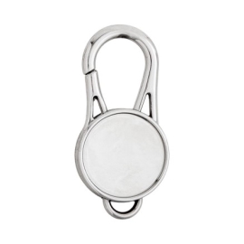 Chaveiro Mosquetão Cadeado Cromado - 6010ZN Cromado