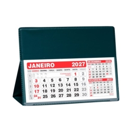 Calendário de Mesa Grande 100 Peças - 40L Verde