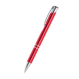 Caneta de Metal 2 Aneis Vermelha - LG1288 Vermelha