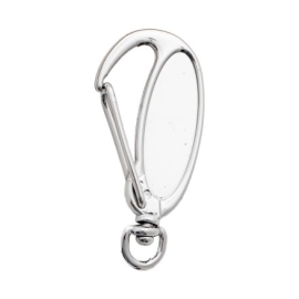 Chaveiro Mosquetão Oval Cromado - 5007ZN Cromado