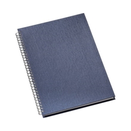 Caderno de Negócios Pequeno Capa Metalizada Azul - 271L