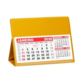 Calendário de Mesa Grande 100 Peças - 40L Amarelo