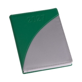 Agenda Metalizada Verde com Prata - 202L