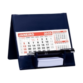 Calendário de Mesa Com Suporte para Rascunho 100 Peças - 49L Azul