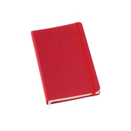 Caderneta Pequena tipo MOLESKINE Vermelha com Pauta - LG3691 VERMELHA