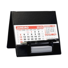 Calendário de Mesa Com Suporte para Rascunho 100 Peças - 49L Preto