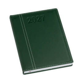 >Agenda Lisa Verde com Costura