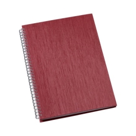 >Caderno de Negócios Grande Capa Metalizada Vermelho