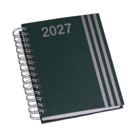 Agenda Wire-o Capa Premium com Faixa Verde com Ano - LG3465