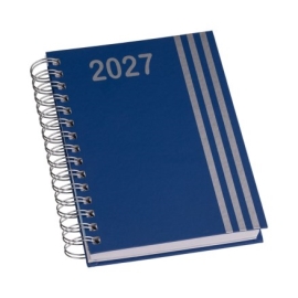 Agenda Wire-o Capa Premium com Faixa Azul com Ano - LG3462