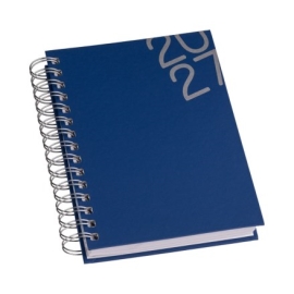 Agenda Wire-o Capa Premium Azul com Ano - LG3457