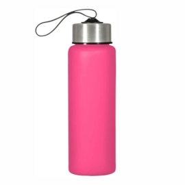 >Garrafa Plástica 680ml Rosa