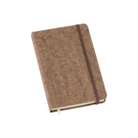 Caderneta Pequena tipo MOLESKINE Cortiça com Pauta - LG3685 CORTIÇA